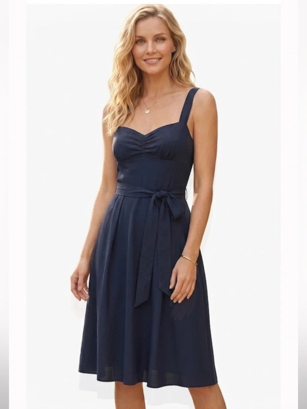 J Crew Silk Tricotine Rebecca Dress Knee-Length Sundress Size 10